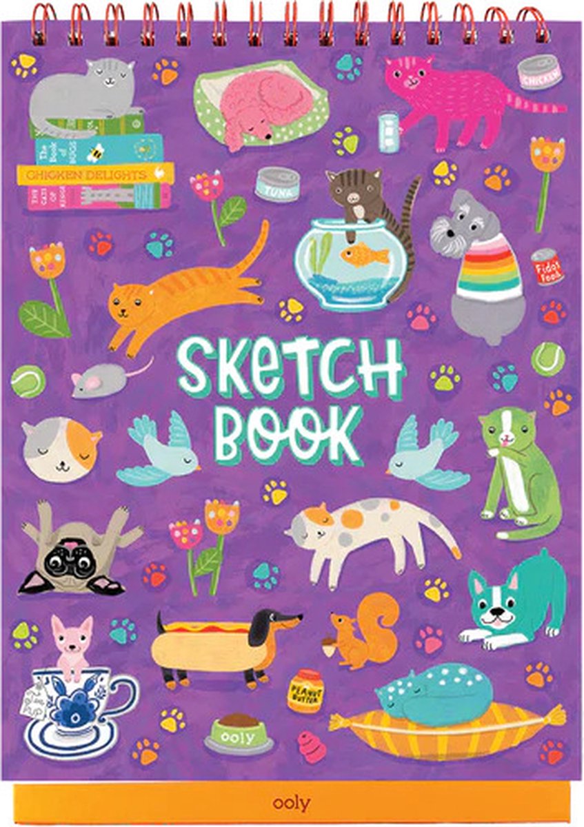 Ooly - Sketch & Show Standing Sketchbook - Pets At Play