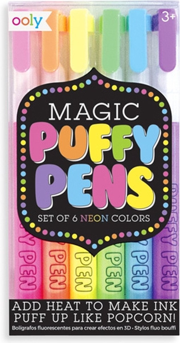 Ooly 3D Effect Markers - 6 Neon Kleuren