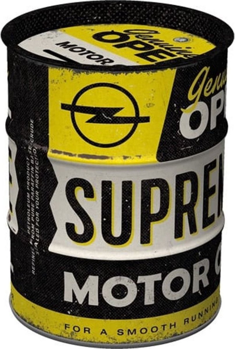 Spaarpot Oil Barrel Opel - Supreme Motor Oil