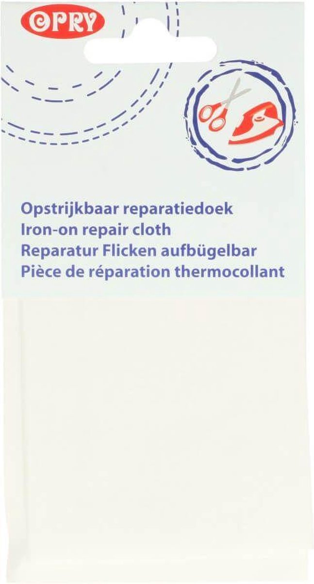   Reparatiedoek OPSTRIJKBAAR 11X25CM Wit