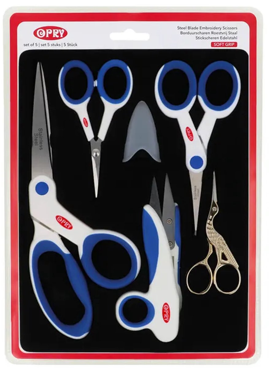 Opry Set van 5 scharen roestvrij staal