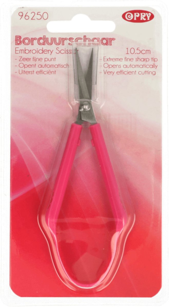 Opry borduurschaar 10,5 cm roze