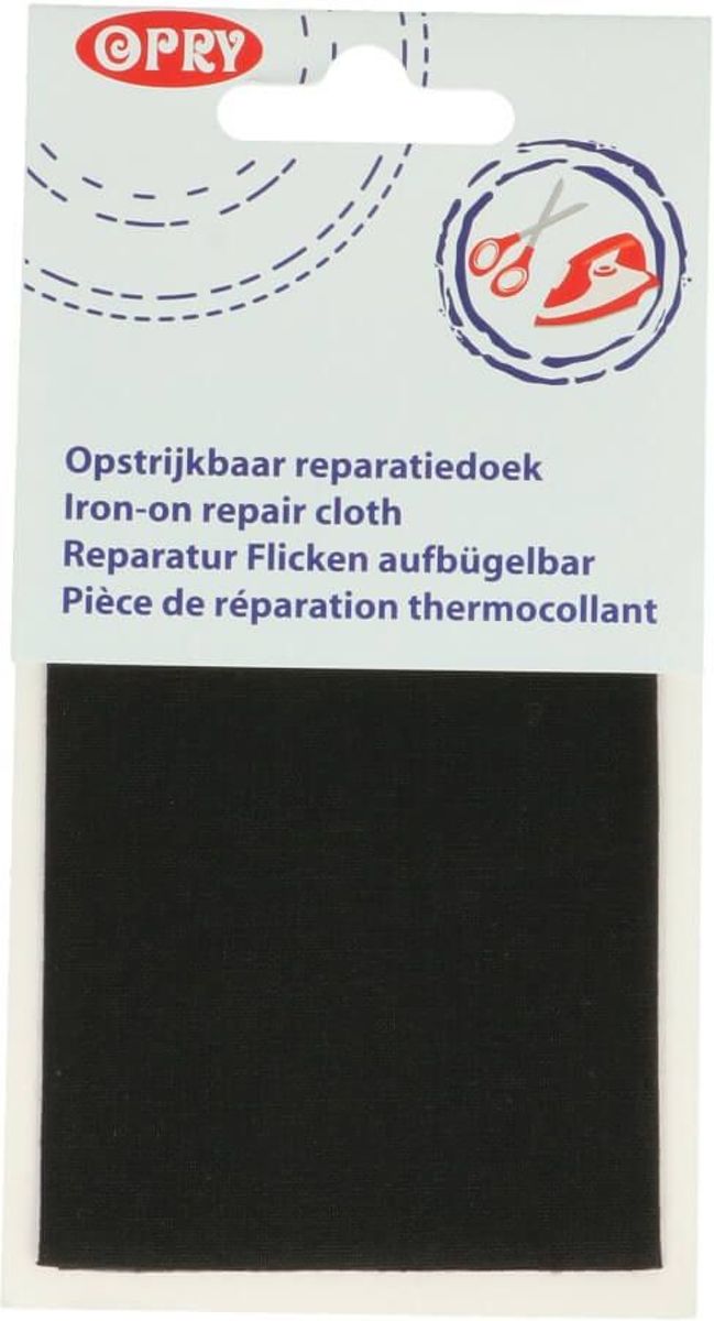Opry reparatiedoek ZWART 11x25cm