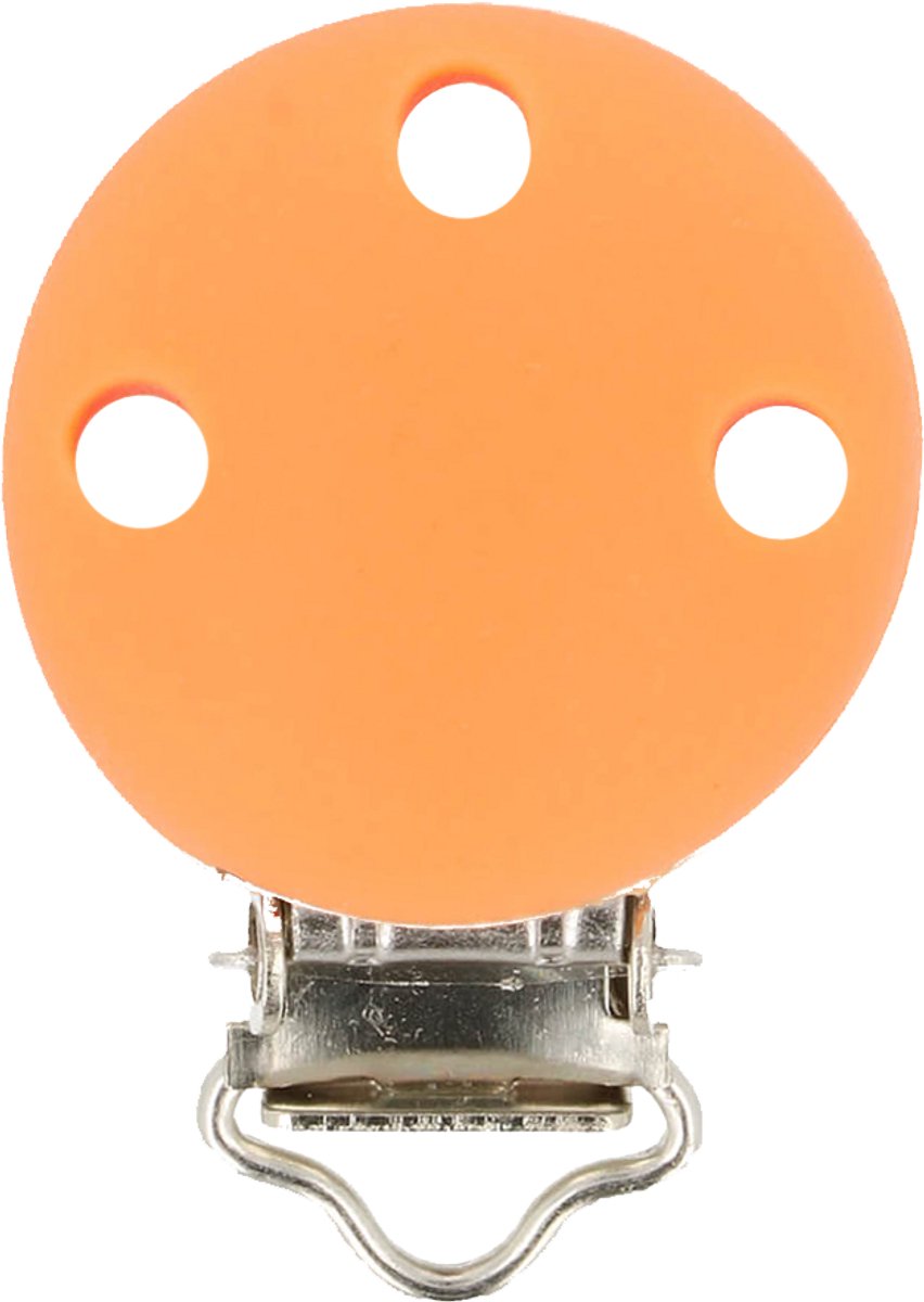 Siliconen speenklem Licht Oranje