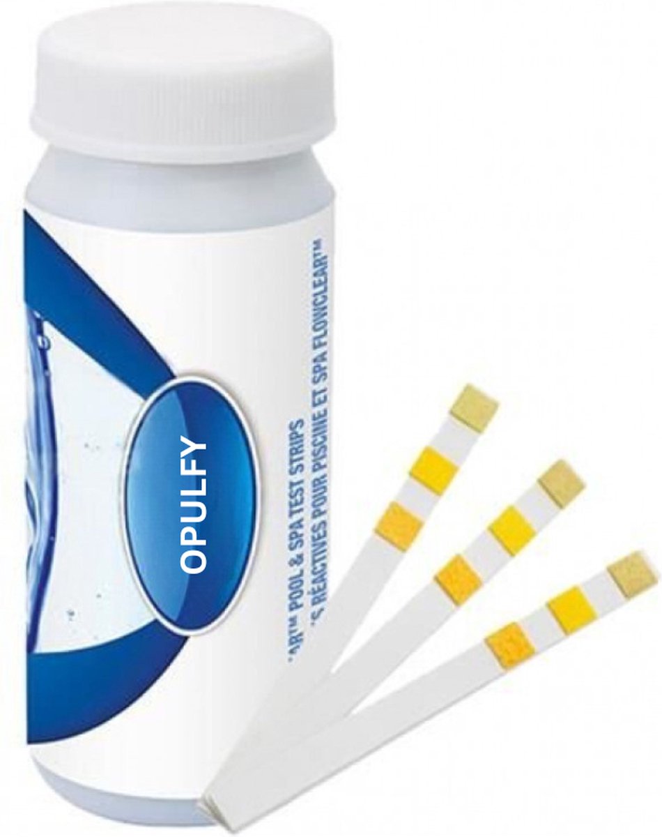 Opulfy - Zwembad - Jacuzzi - Teststrips zwembad - Zwembad teststrips - Chloortabletten zwembad - Jacuzzi accessoires - Spa - Zwembad filter