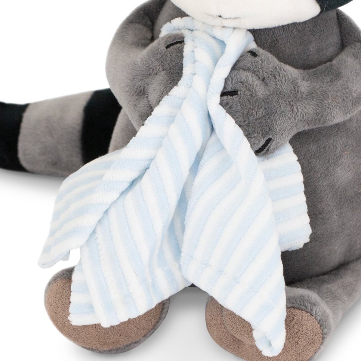 Orange Toys knuffel wasbeer met handdoek - pluche speelgoed - multicolor.