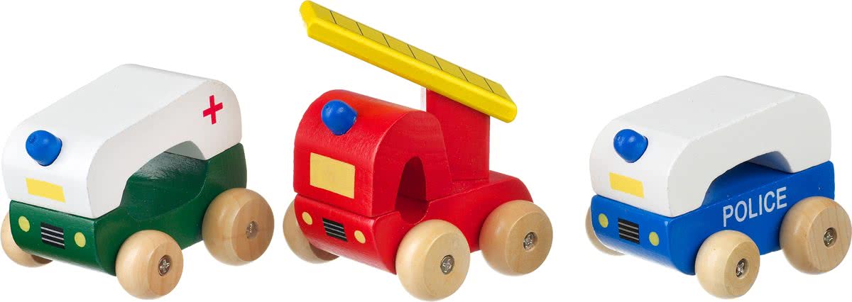 Orange Tree Toys Eerste Hulpdiensten Autos
