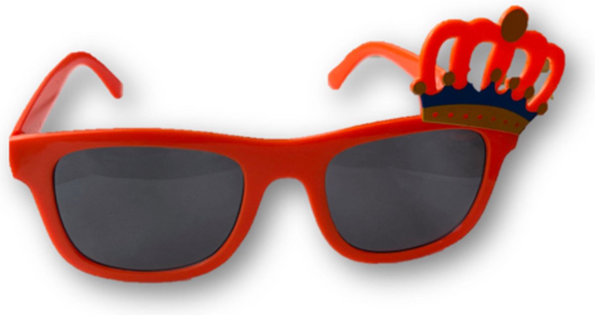 Oranje Fans Bril met kroontje - Koningsdag - Holland - HUP HUP HOLLAND - Voetbal EK/WK - Koning - Feestdag - Oranje Feestdag - Oranje spullen - Oranje Bril.