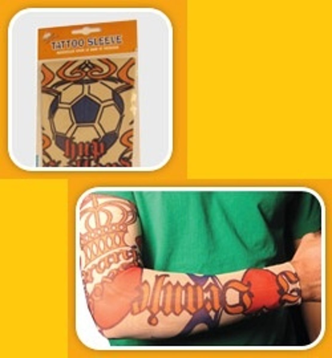 Oranje Succes Tattoo Sleeve Holland 1 Stuks