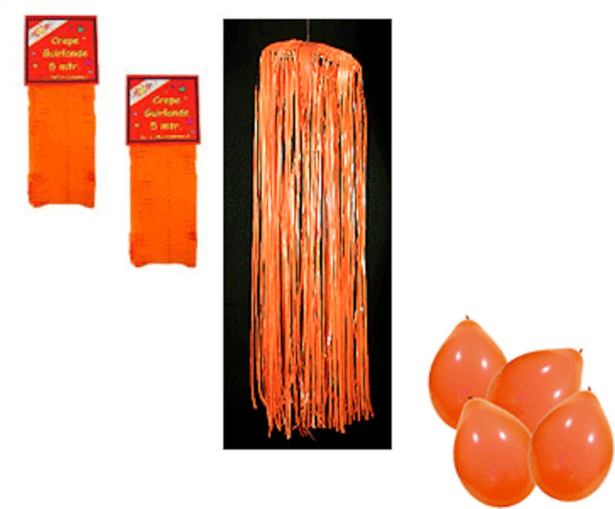 Oranje brandvertragende versiering