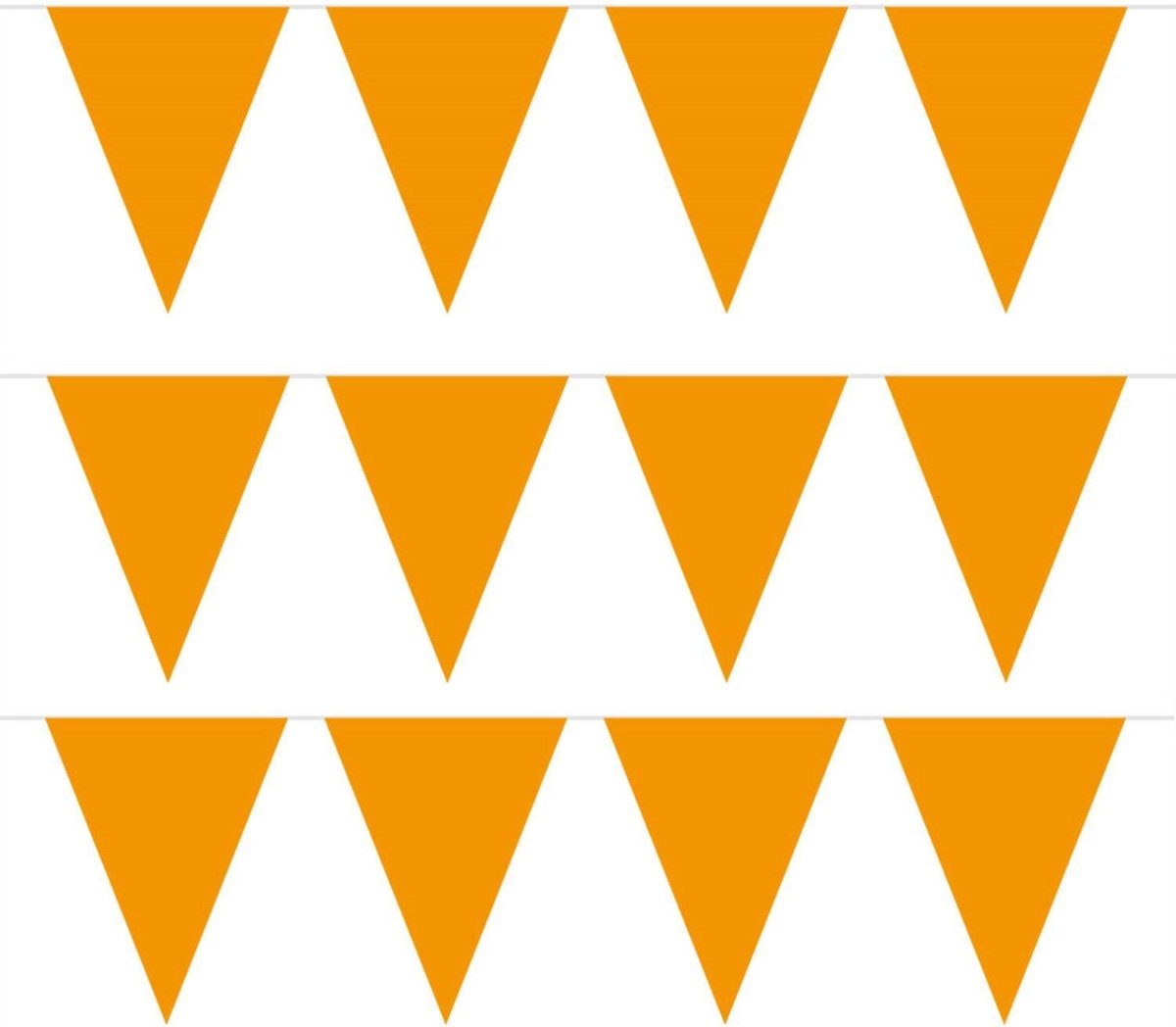 Pakket van 4x stuks oranje vlaggenlijnen slinger 5 meter - EK/WK - Koningsdag oranje supporter artikelen
