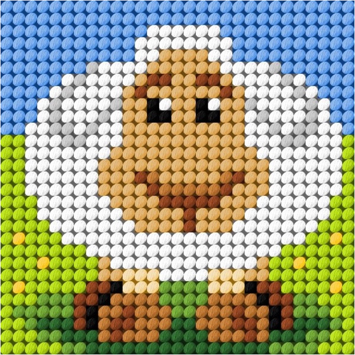 Borduurpakketje - MY FIRST EMBROIDERY - ORCHIDEA - SCHAAP