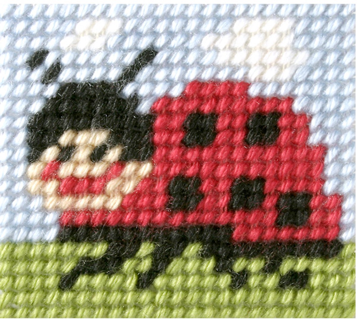 Borduurpakketje 9711 MY FIRST EMBROIDERY - ORCHIDEA - LIEVEHEERSBEESTJE