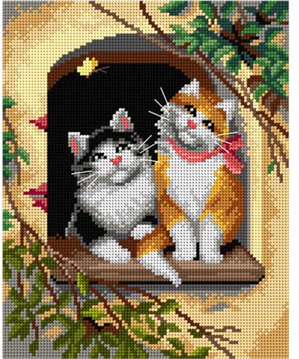 Orchidea borduurpakket Exclusief Garen