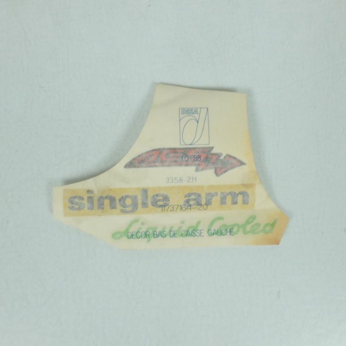 Autocollant Single Arm pour scooter Peugeot 50 Speedfight 1999 737164BJ Neuf