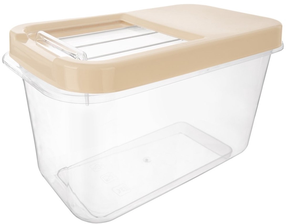 Orion - Voorraadbus - 10L - Beige - BPA-vrij - Schuifdeksel