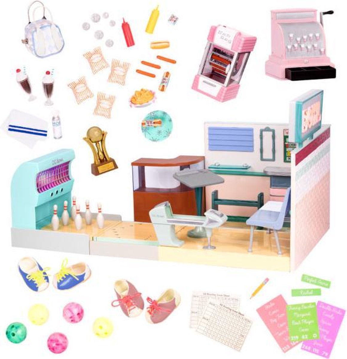   Speelset Let It Roll Bowlingbaan 53-delig