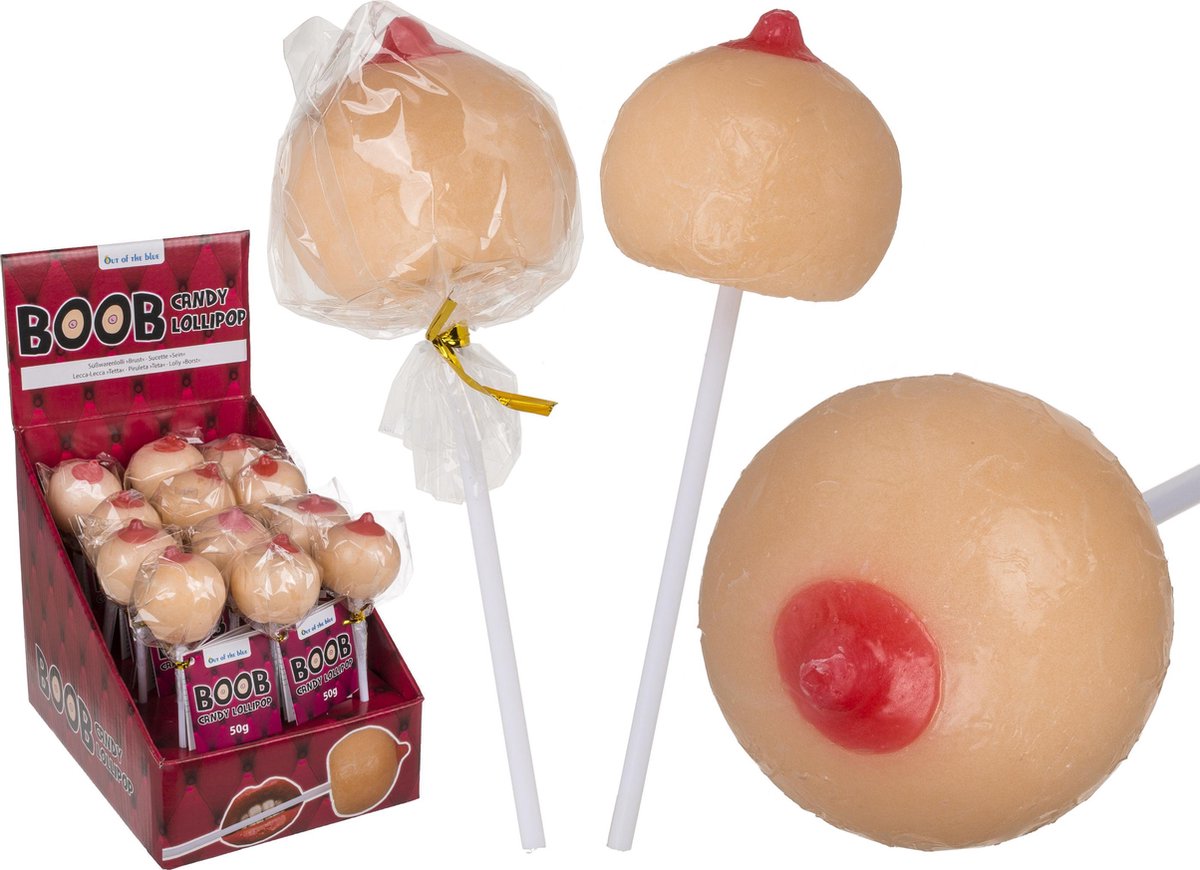 Borst lolly - Tiet lolly - Erotische lolly - Zuig lolly - Tepel lollie