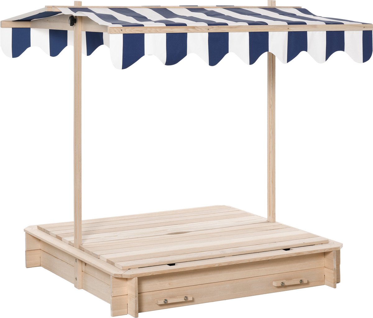   Zandbak met afneembaar dak rugleuningen cederhout 3-7 jaar naturel 343-029