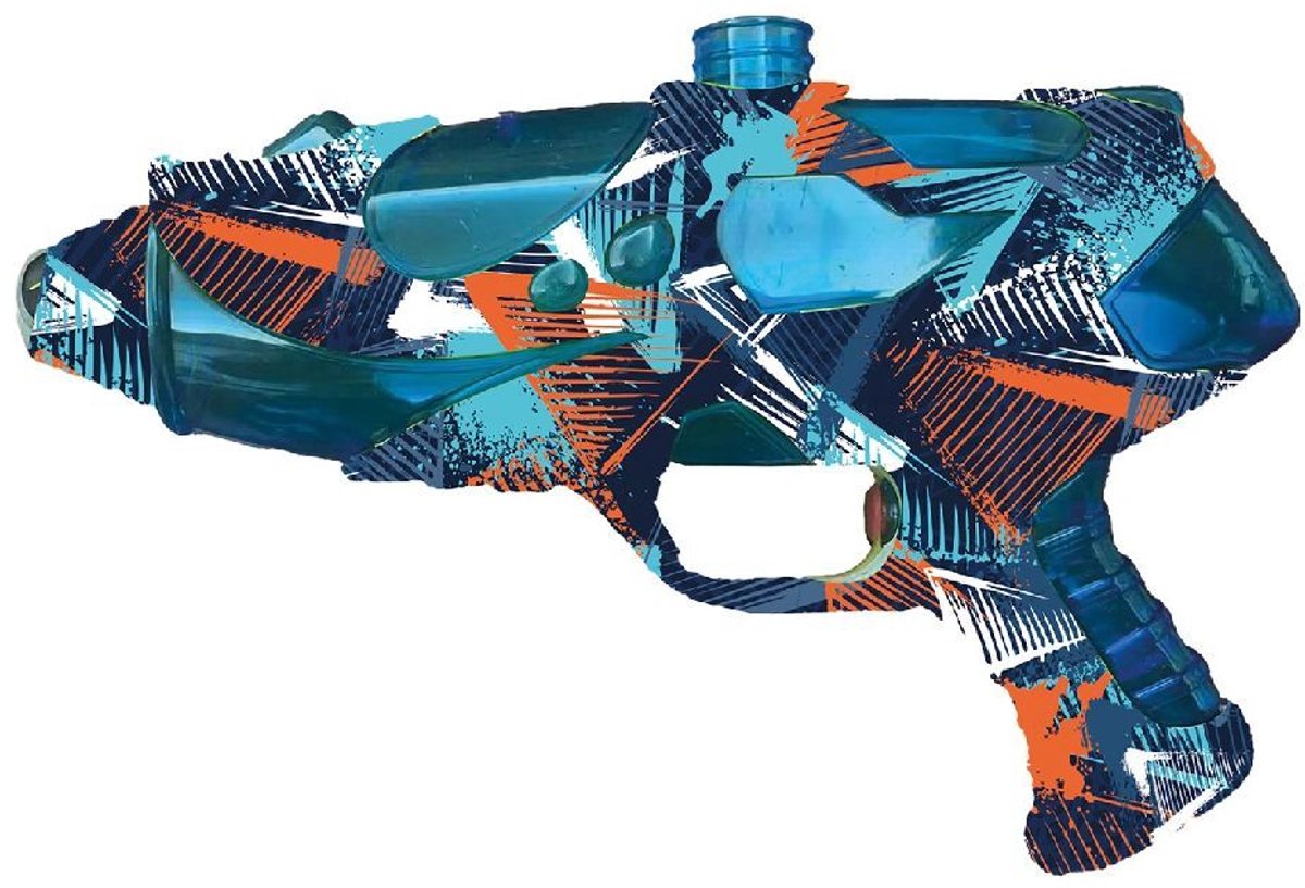 Overige Merken Graffiti Style Waterpistool 20 Cm