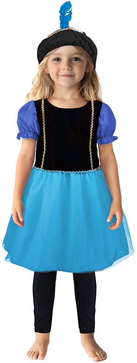 Pietenjurk 98-104 Paars/Blauw