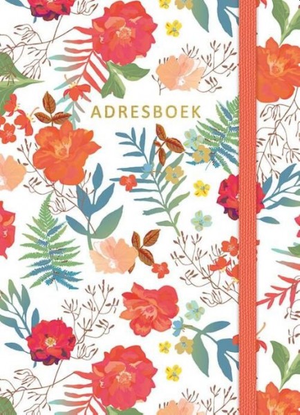Adresboek (klein) Flowers