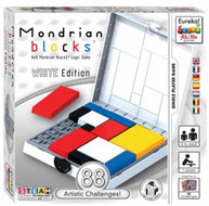 Ah!Ha Games logica-spel Mondriaan Blokken wit 56 delig
