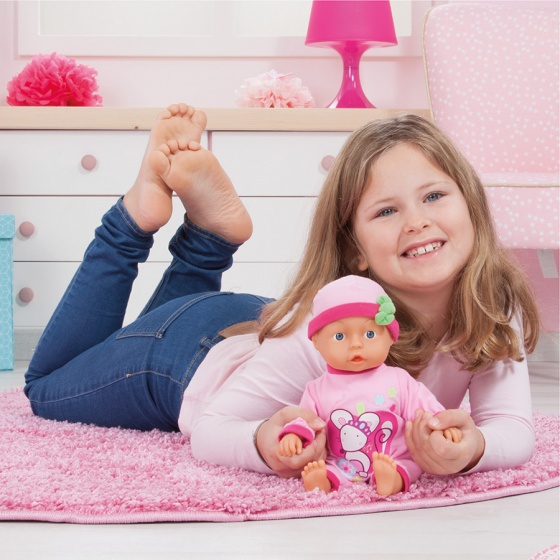 Bayer babypop First Words roze 33 cm