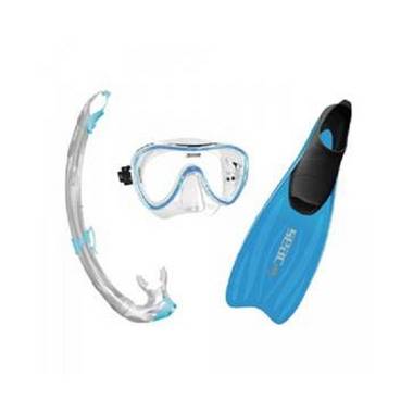 Blauwe snorkelset van seac voor volwassenen 46-47
