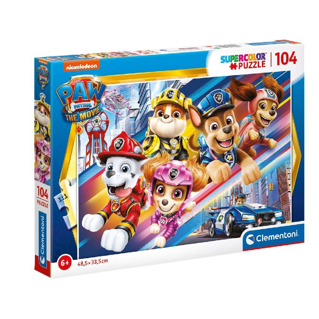 Clementoni Paw Patrol The Movie Puzzel 104 Stukjes