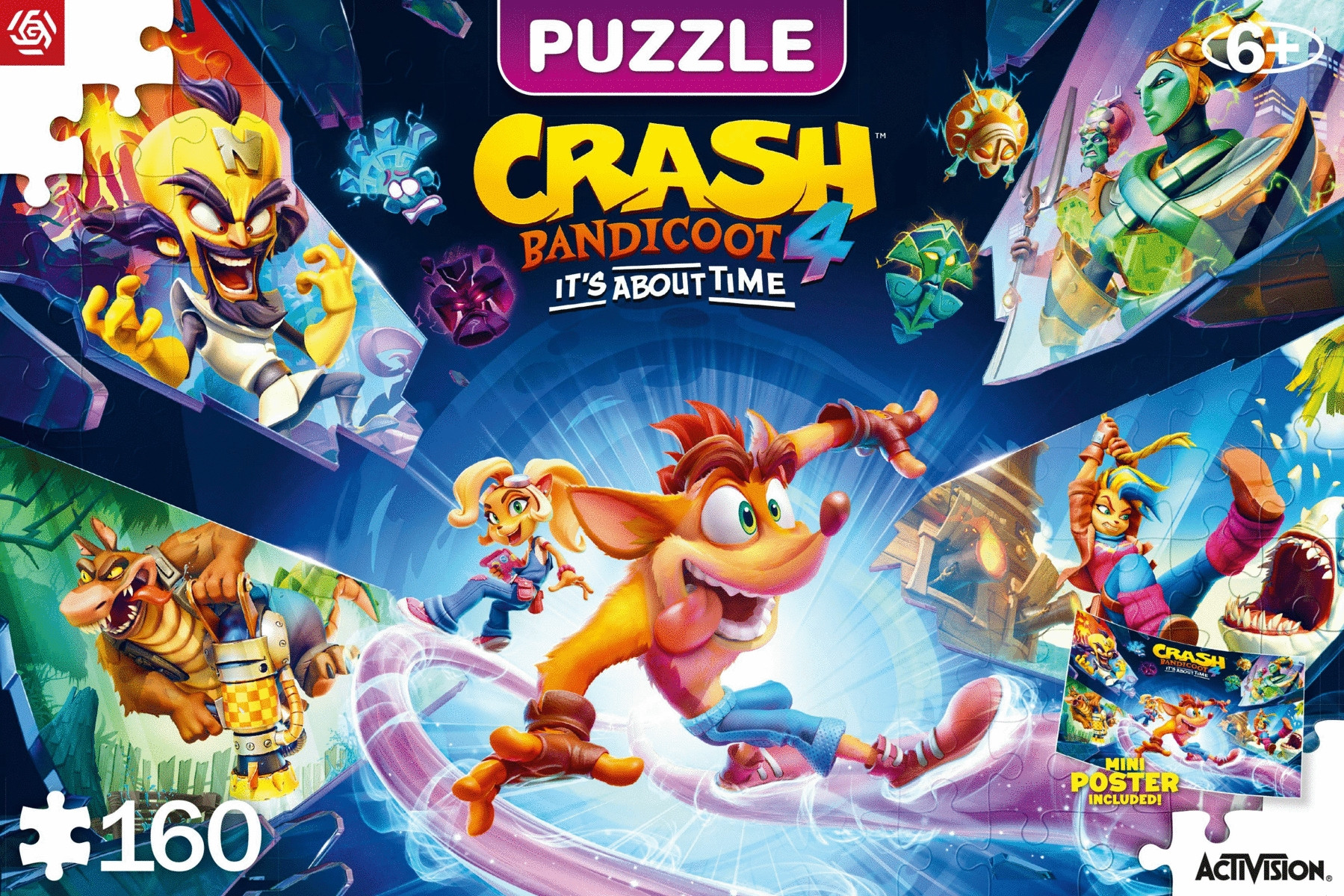 Crash Bandicoot Puzzle - Crash Bandicoot 4 It\s about Time (160 pieces)