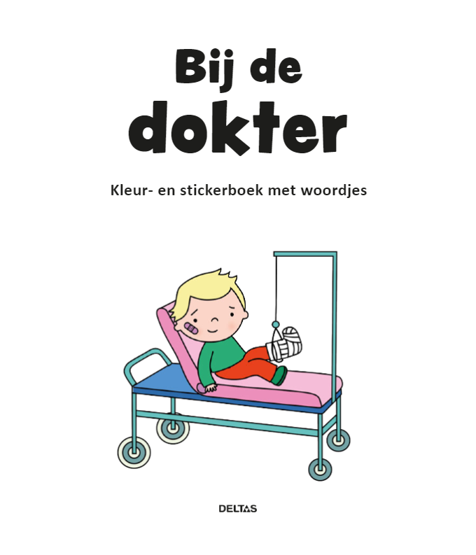Deltas Kleur- en stickerboek met woordjes - Bij de dokter