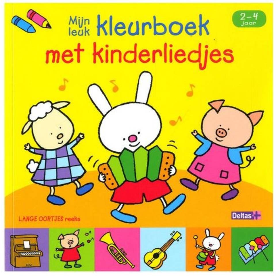 Deltas Kleurboek met liedjes 16 cm