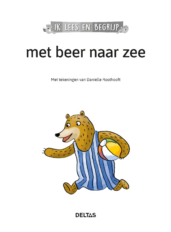 Deltas ik lees en begrijp met beer naar zee
