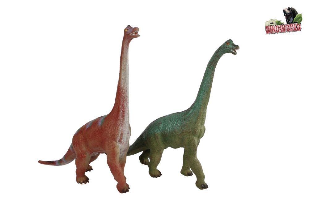 Dino world brachiosaurus dinosaurus met geluid 58cm 2 ass.