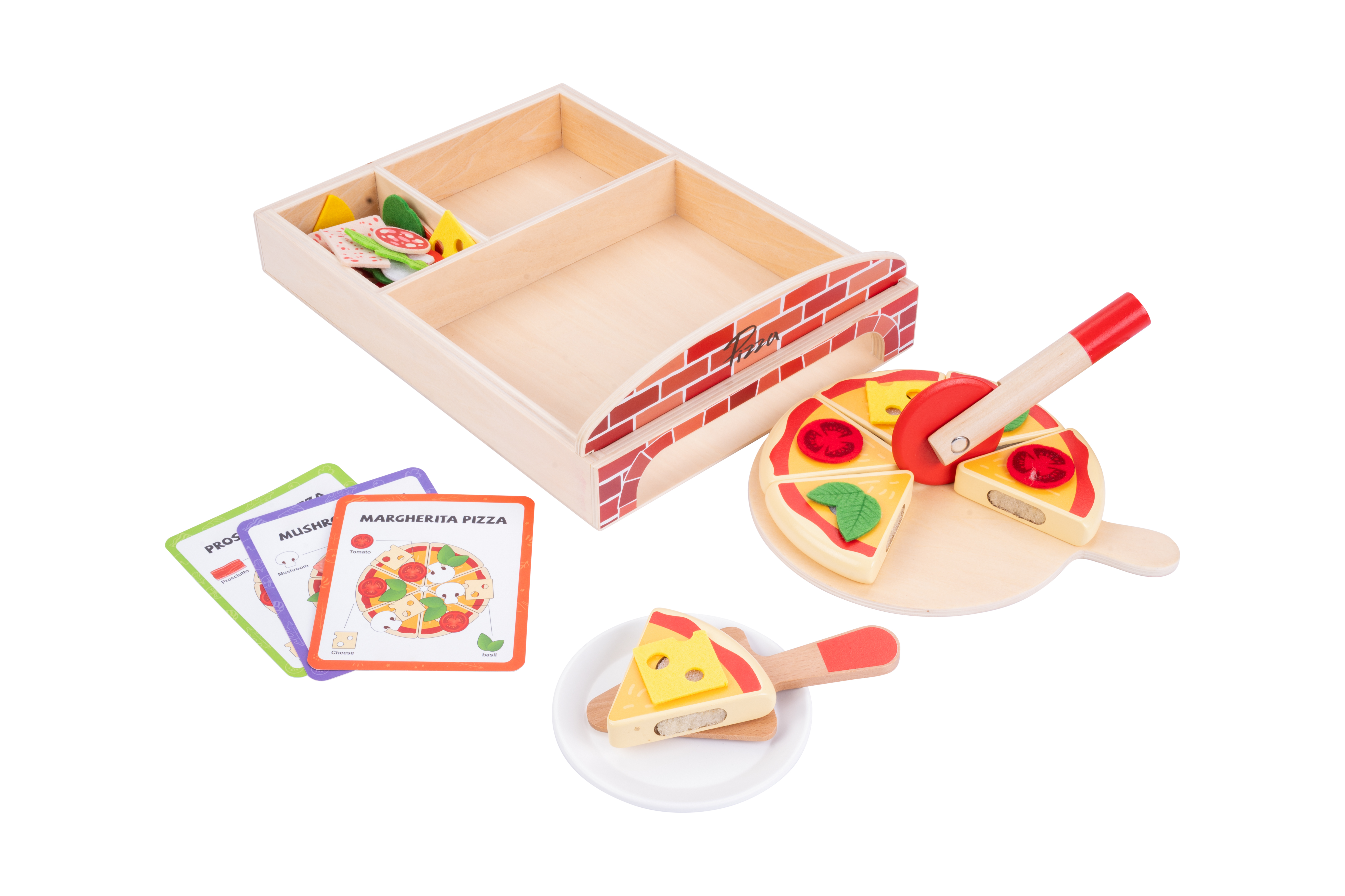 Dorjee Mijn Gourmet Pizzaset Hout