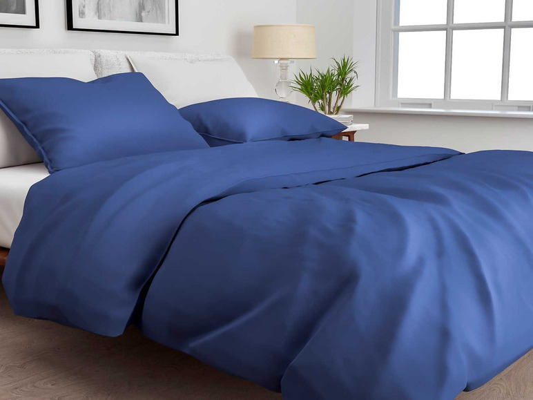 Face-2-Face Katoen-satijnen beddengoed Satinado (niet geïdentificeerd, 155 x 220 cm, Donkerblauw)