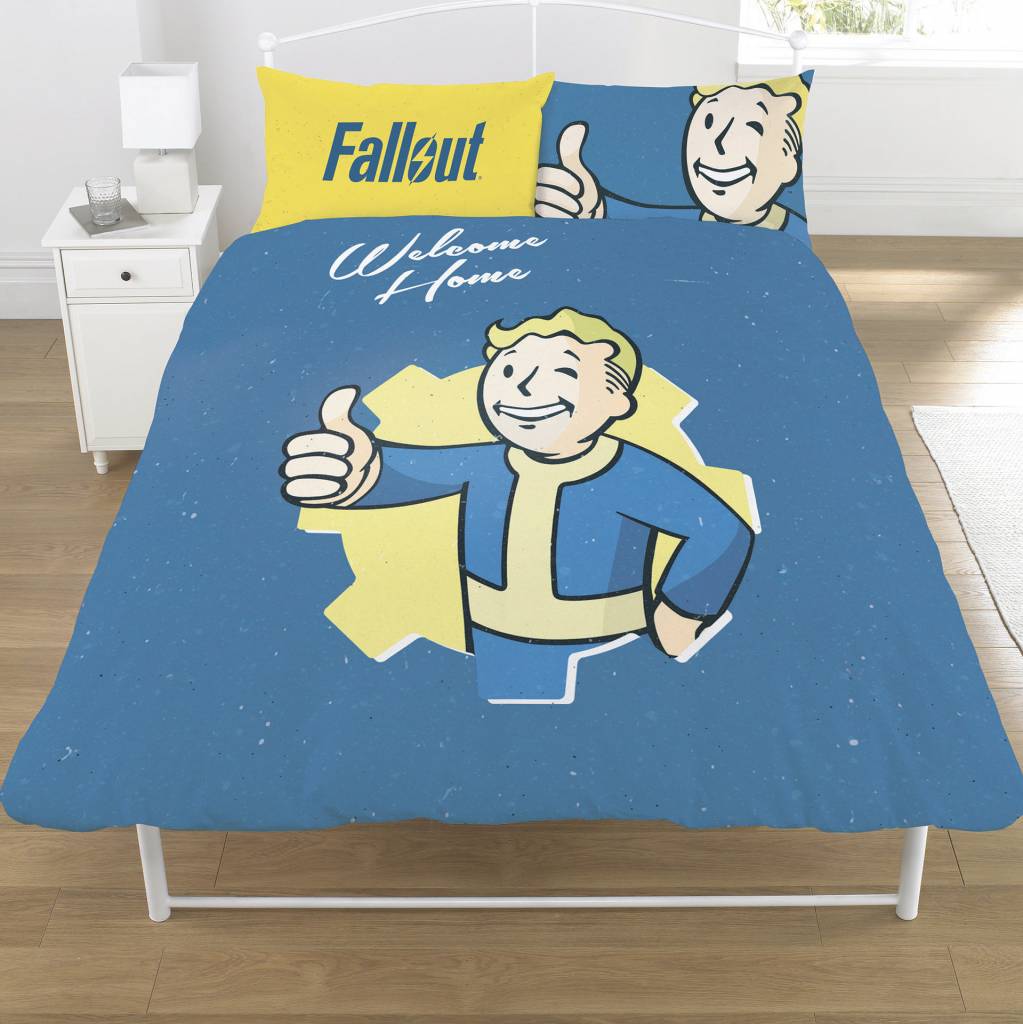 Fallout Dekbedovertrek tweepersoons Vault Boy 200 x 200 cm + 2 kussenslopen 50 x 75 cm - Polycotton
