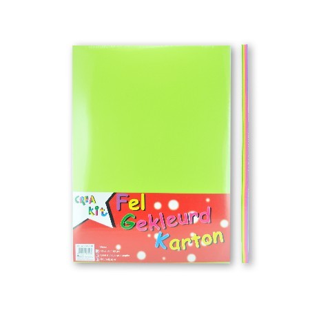 Fel gekleurd karton 50 vel 160grs