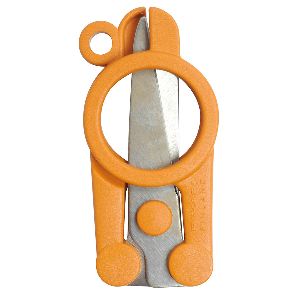Fiskars Classic opvouwbare schaar - 11 cm - oranje