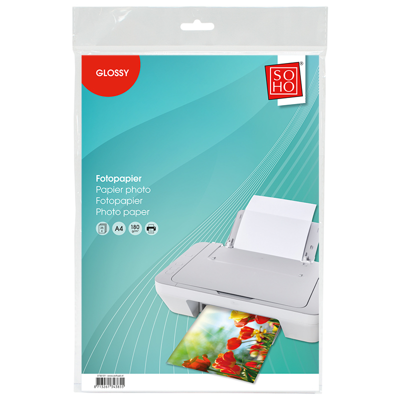Fotopapier A4 180gr 25/ SOHO