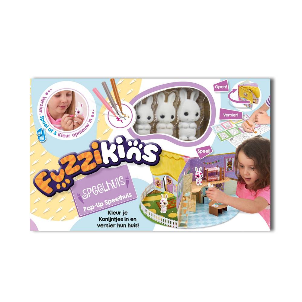 Fuzzikins 3D pop-up speelhuis