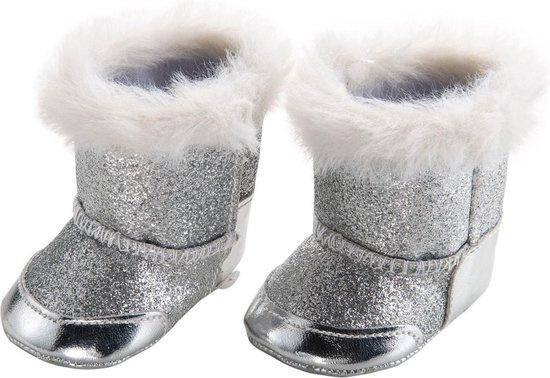 Heless poppenschoenen laarzen 38-45 cm meisjes polyester zilver