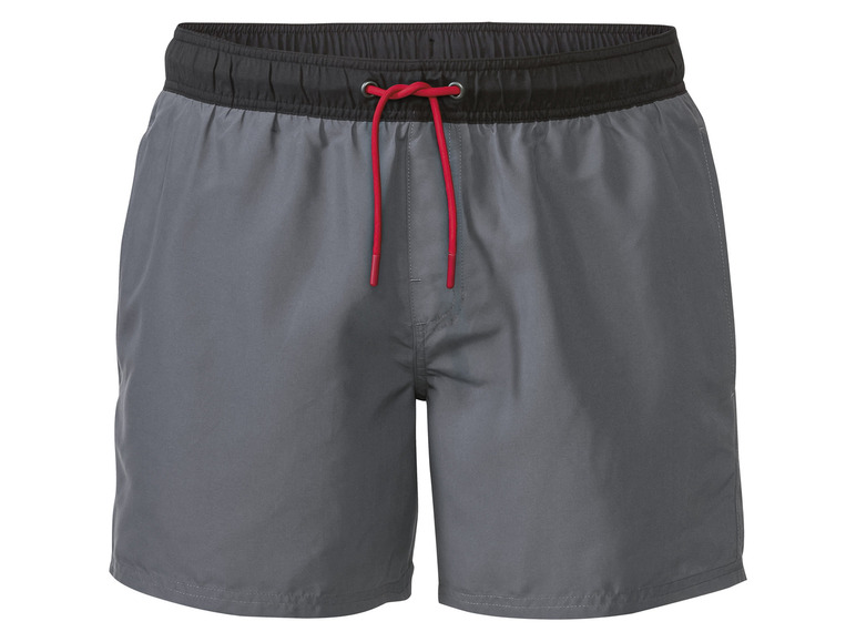 Heren zwemshorts (4XL, Grijs/zwart)