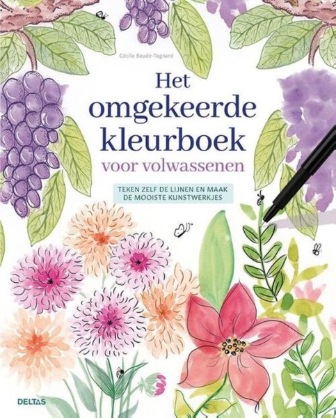 Het Omgekeerde Kleurboek Voor Volwassenen