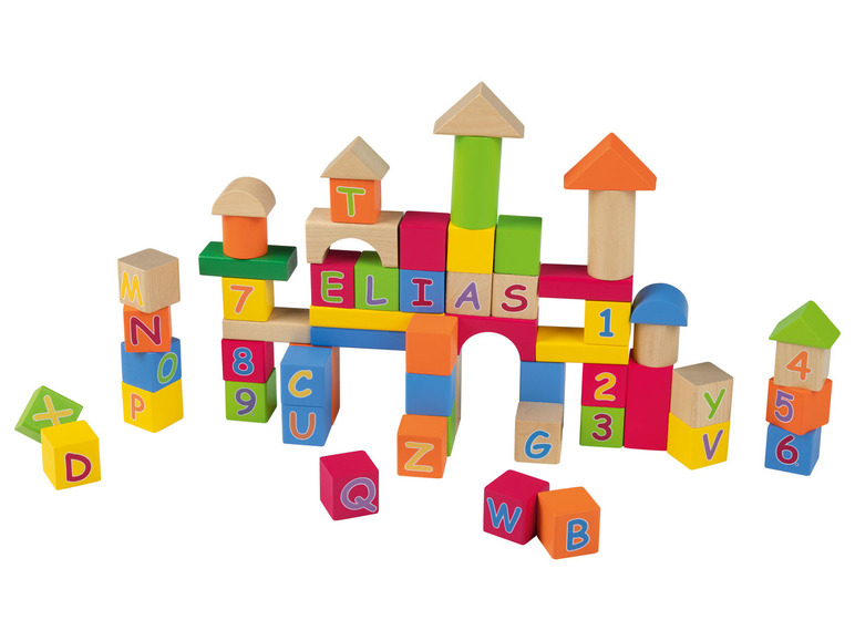 Houten bouwblokkenset (Mix)