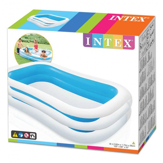 Intex Opblaaszwembad Family Swim Center 262 x 175 x 56 cm blauw