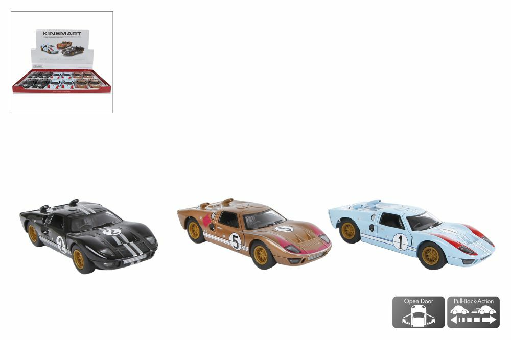 Kinsmart Ford GT40 MKII 1966 Heritage die cast pull back ass