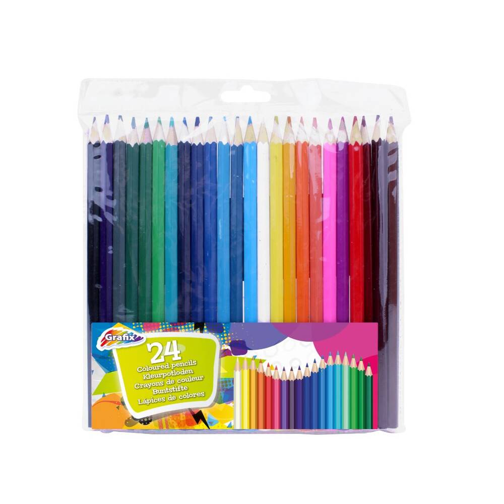 Kleurpotloden in etui 24-delig