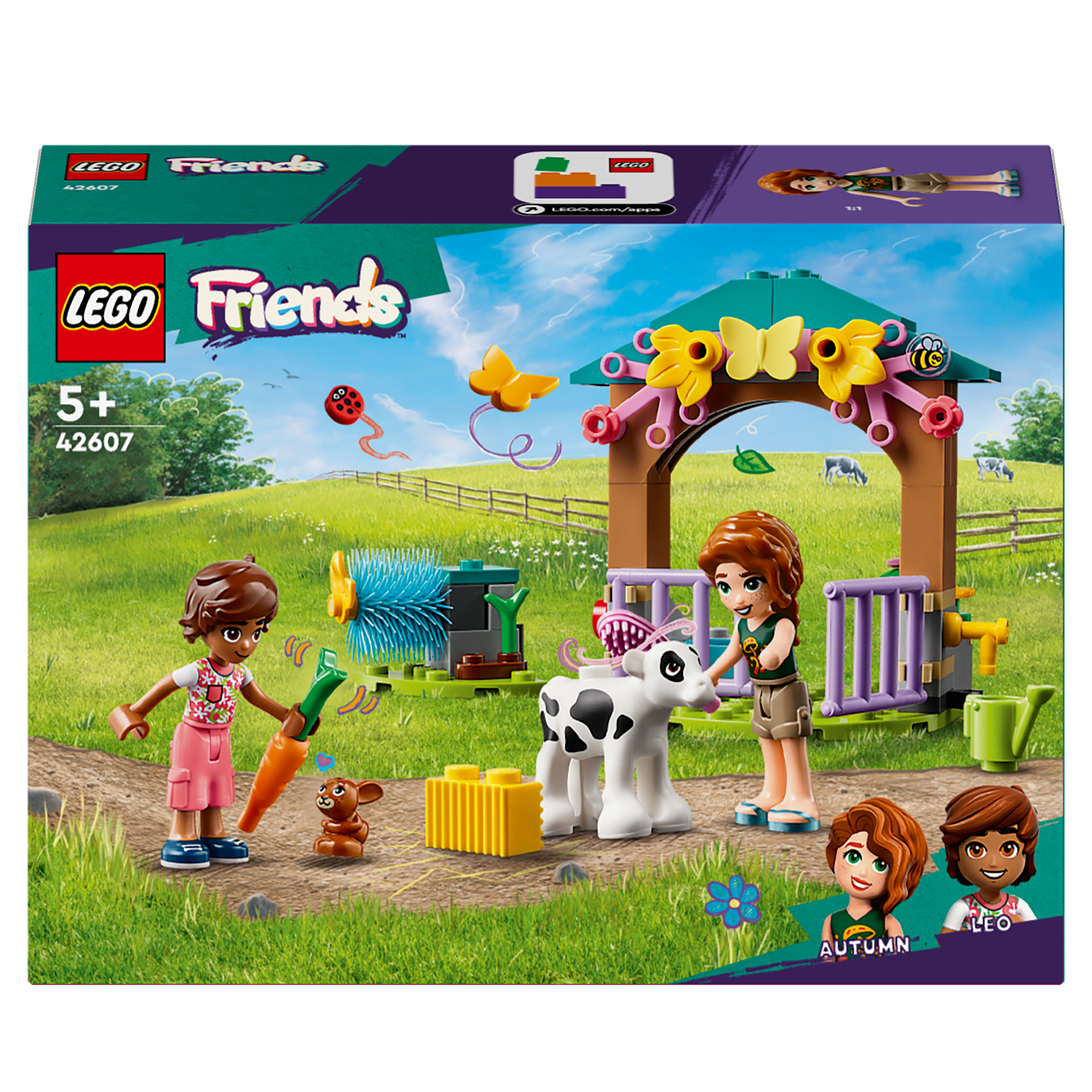 LEGO Friends 42607 autumns schuur met kalfje boerderij